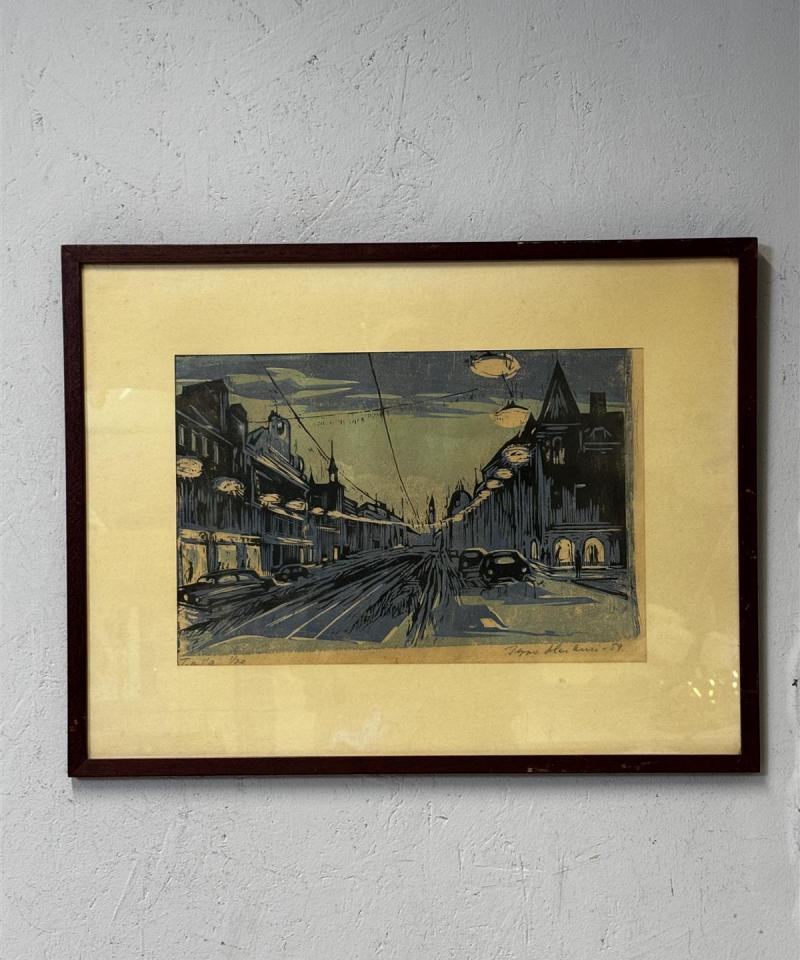 Taulu puupiirros Ilppo Heikuri -59