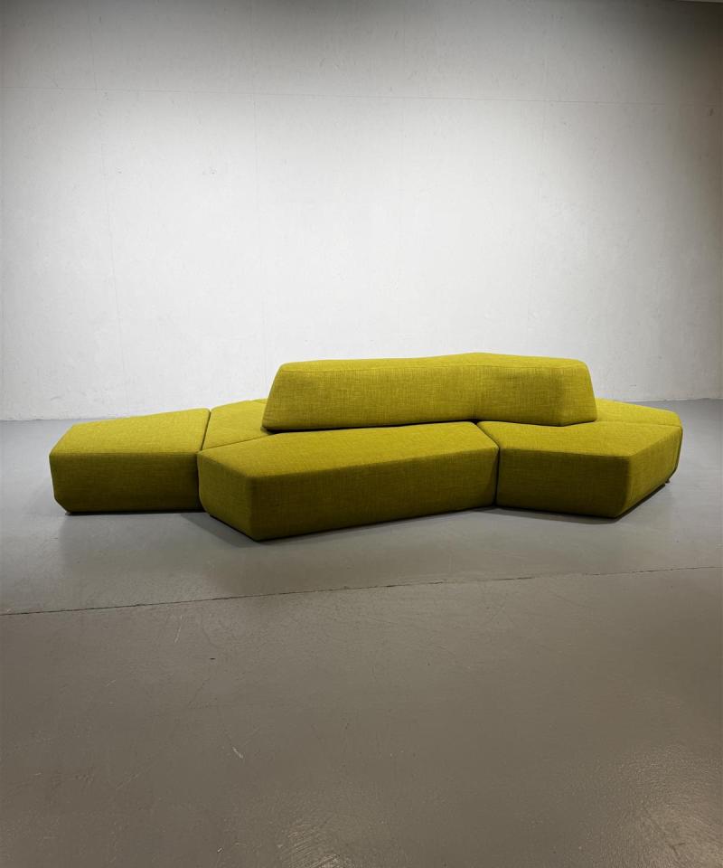 Lounge sohva vihreä kangas