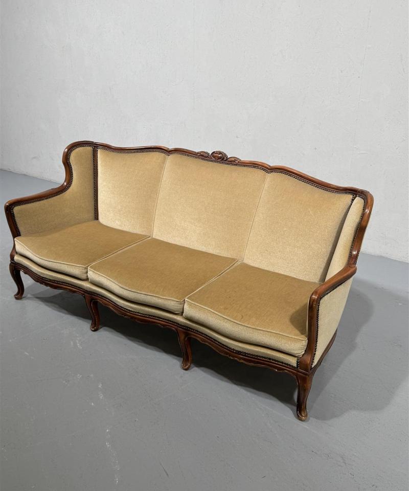 Vintage rokokoo sohva puu