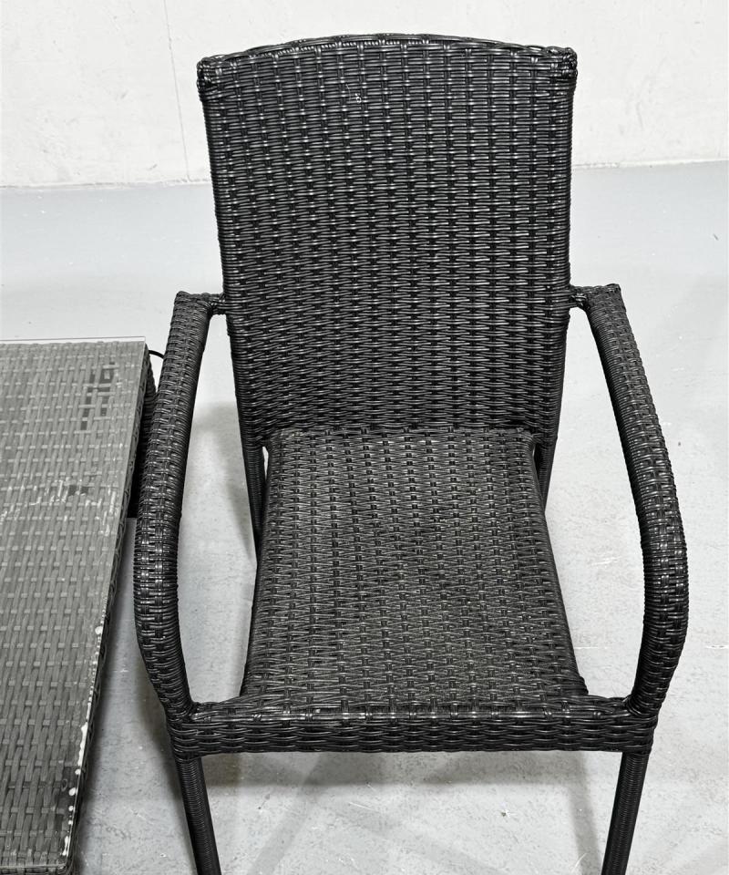 Polyrottinkinen puutarhakalustesetti (3 kpl)