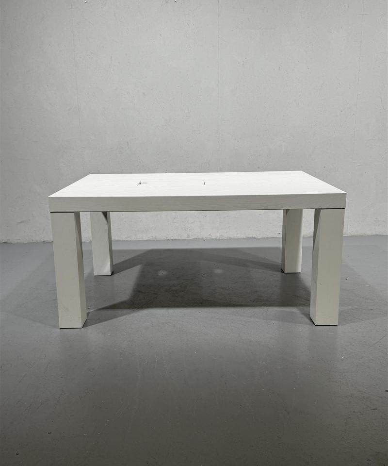 Ruokapöytä 150x100 valkoinen luukulla