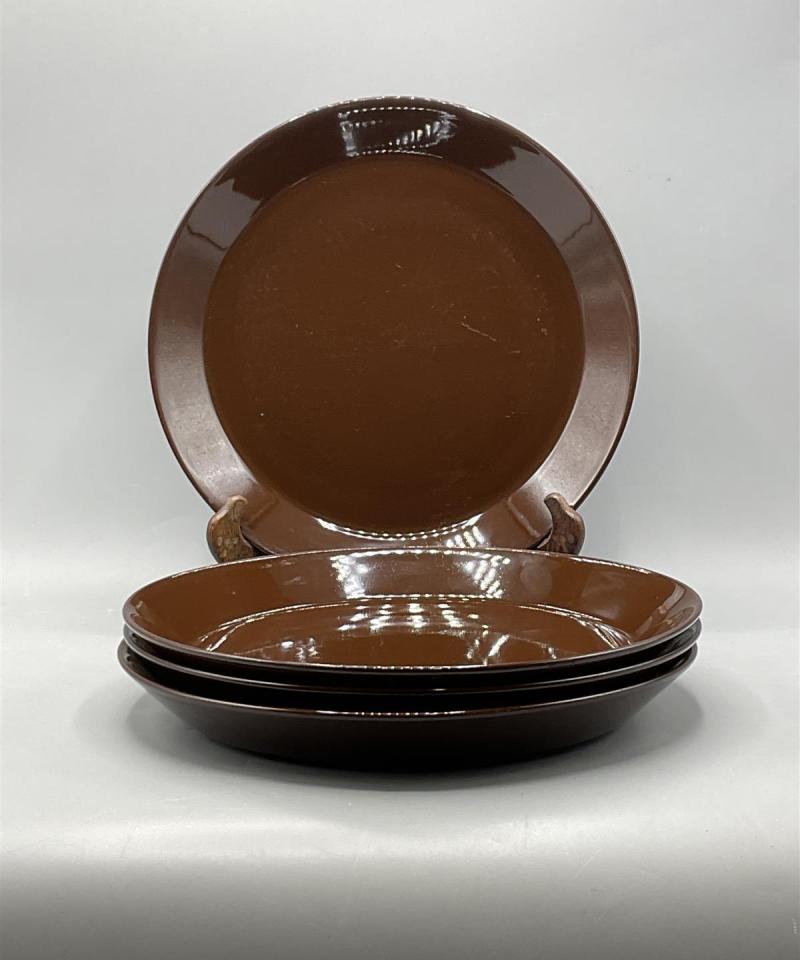 Iittala Teema lautaset ruskea 26cm 4kpl, Kaj Franck
