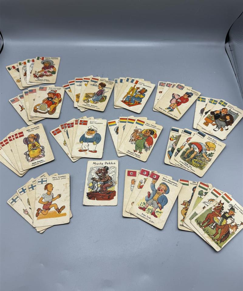 Vintage Musta Pekka pelikorttipakka