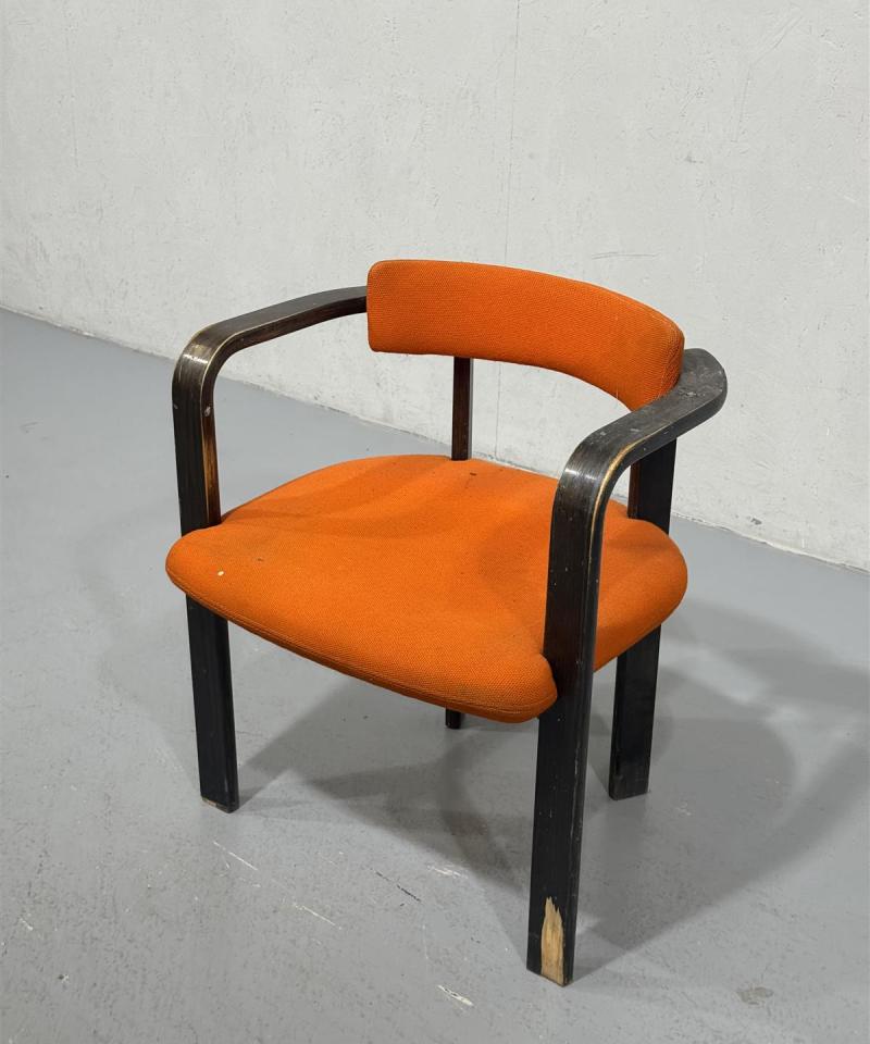 Vintage nojatuoli, oranssi