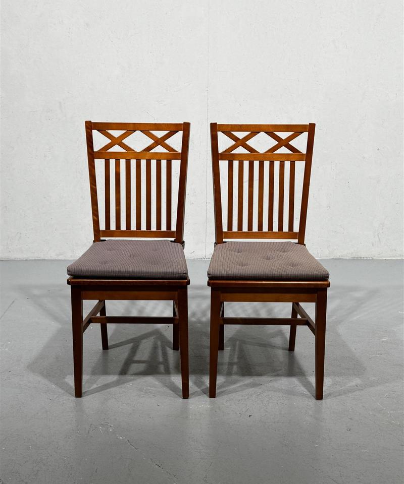 Puutuolit ruskeat (2 kpl)