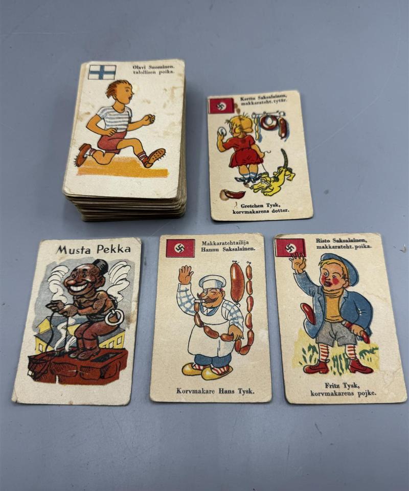 Vintage Musta Pekka pelikorttipakka