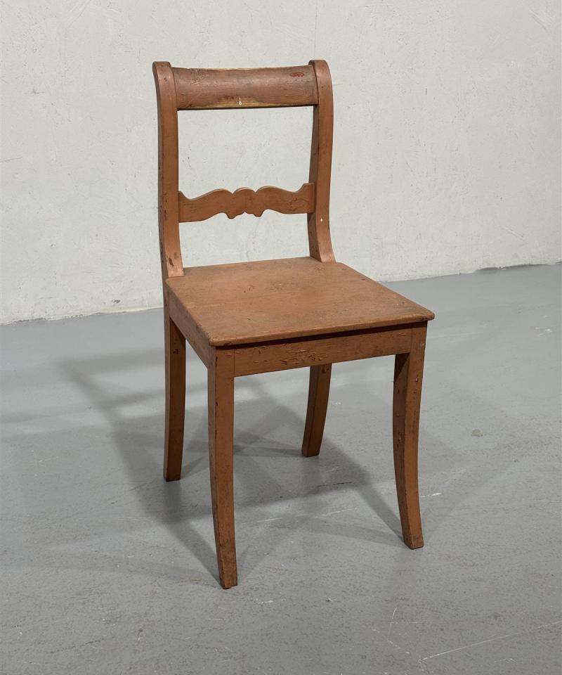 Vintage tuoli puu ruskea