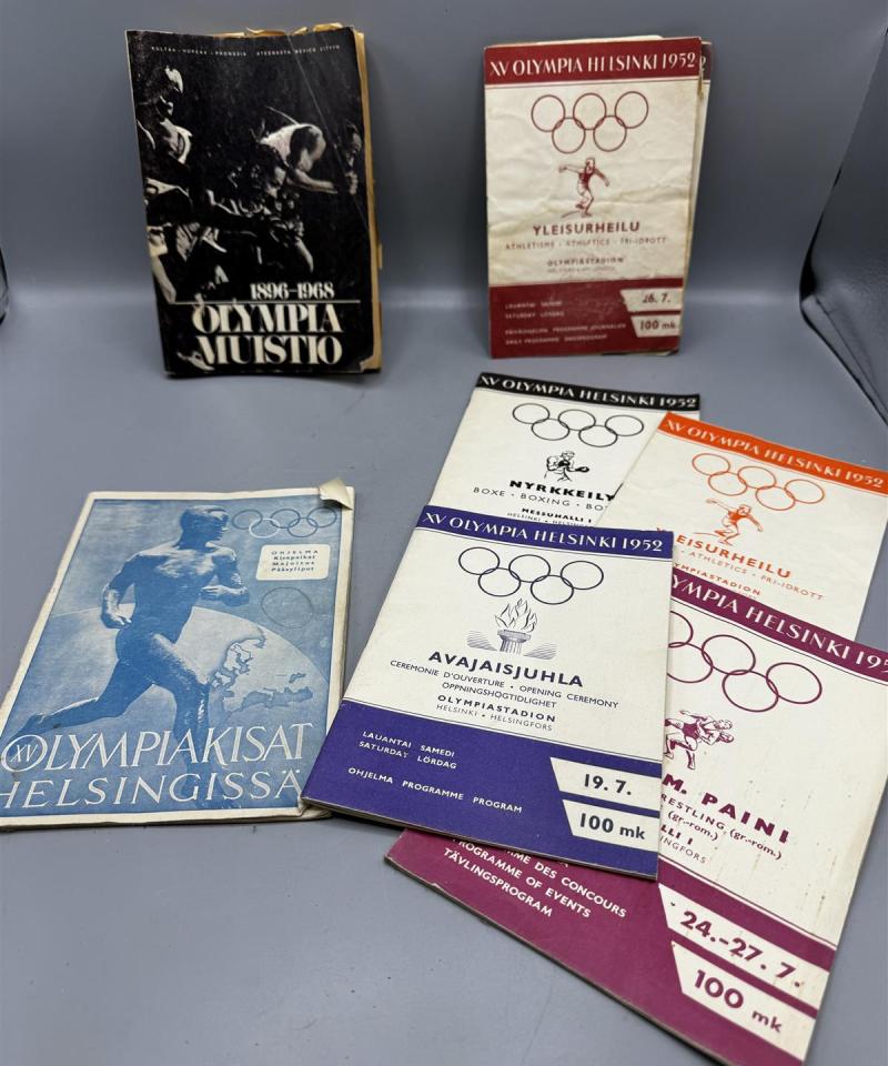 Olympiakisat Helsinki 1952 ohjelmalehtiset