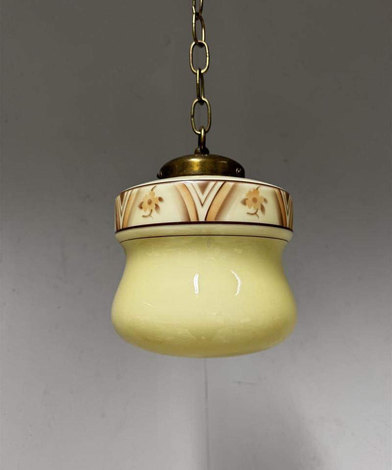 Vintage art deco kattovalaisimen kupu