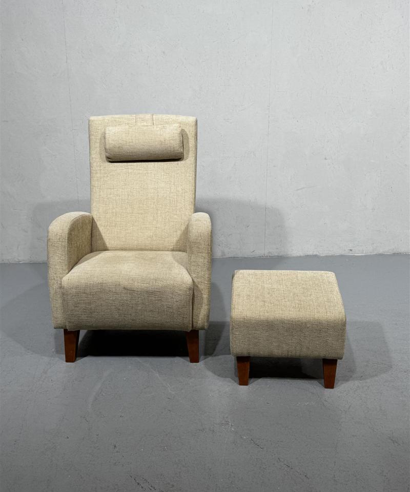 Nojatuoli ja rahi, beige