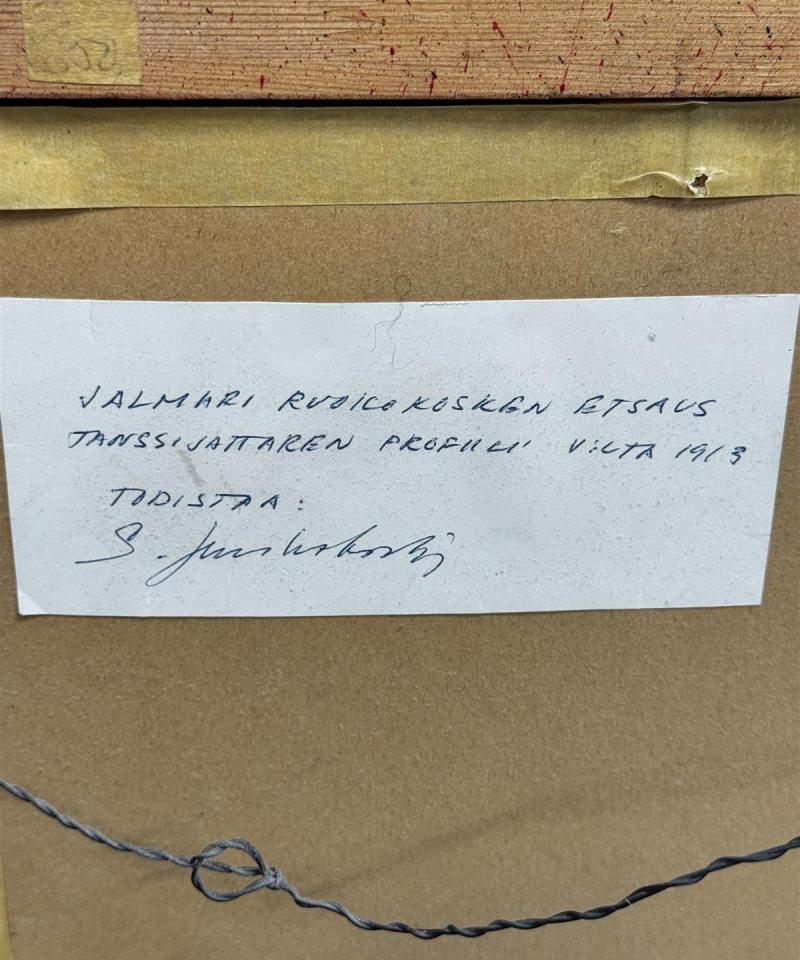 Taulu etsaus Jalmari Ruokokoski 1918