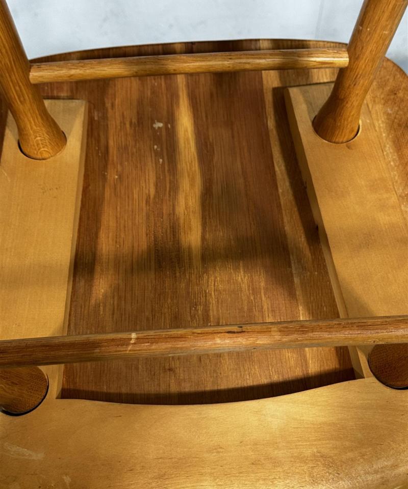 Vintage 60-luku tuolit puu, ruskeat (2 kpl)