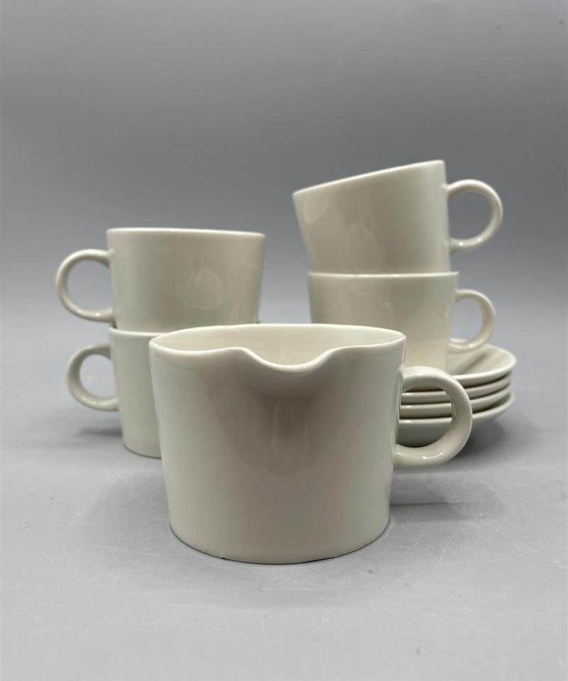 Arabia Teema kahvikupit 4kpl + kermakko, Kaj Franck