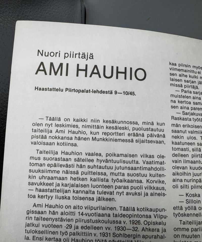 Ami Hauhio Koltan perintö sarjakuva