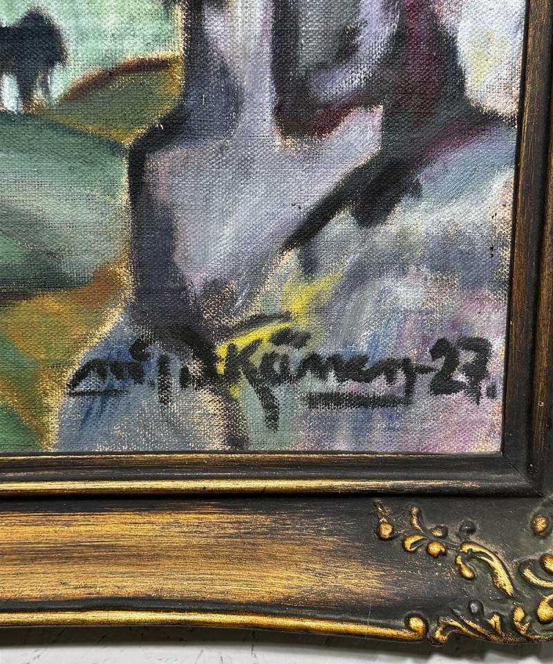 Taulu öljyväri maisemamaalaus M Pitkänen -27