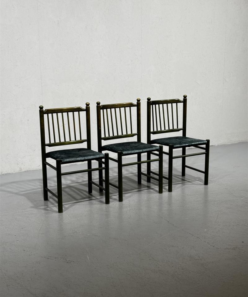 Retro 70-luku tuolit, vihreät (3 kpl)