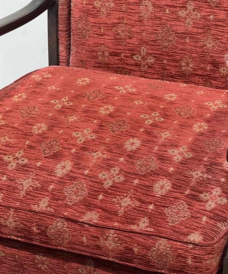 Vintage 60-luku nojatuoli, punainen