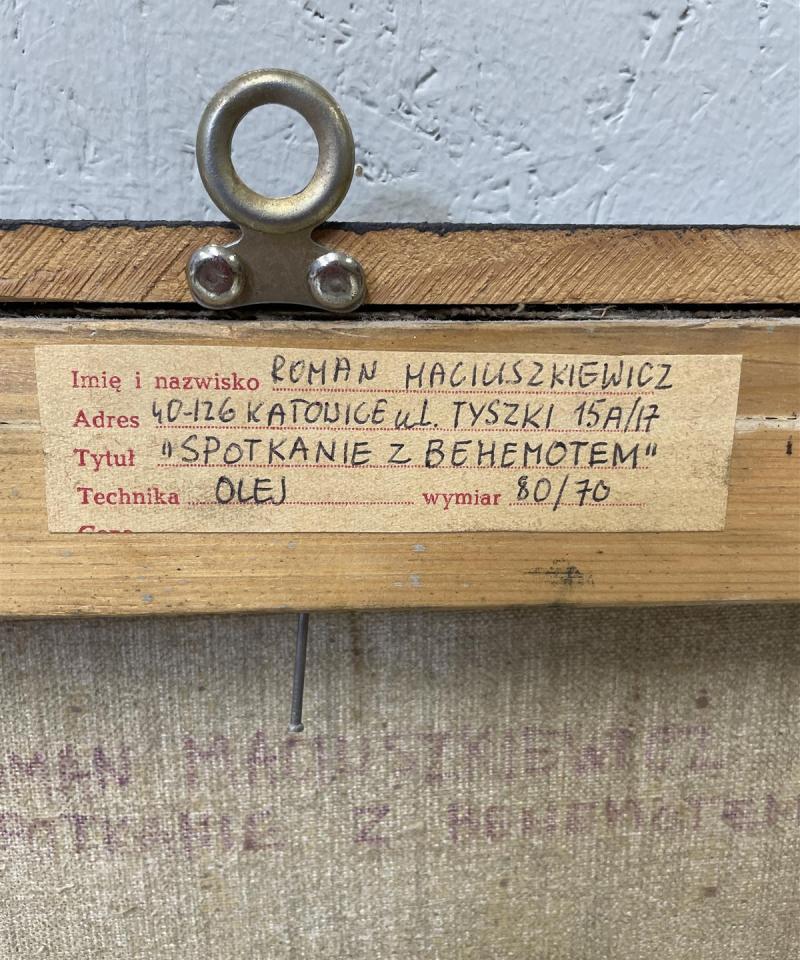 Taulu ”Spotkanie z Behemotem” öljyväri, Puola