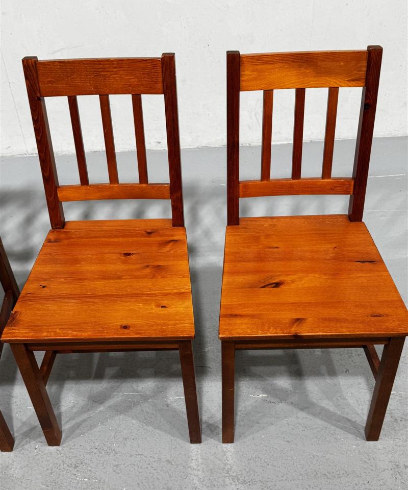 Talonpoikaistyyli tuolit ruskeat (4 kpl)