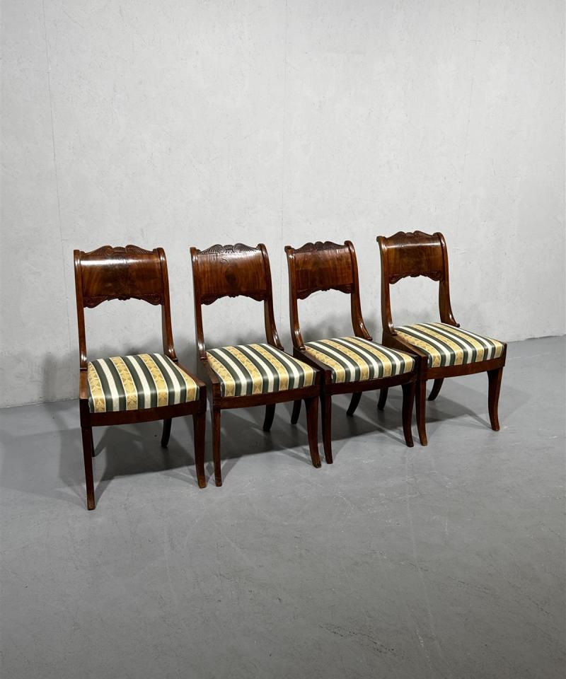 Biedermaier antiikki tuolit (4kpl)