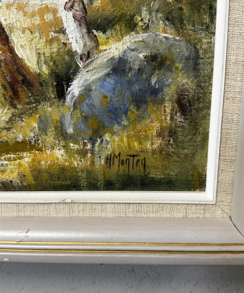 Taulu öljyväri maisema H Monten