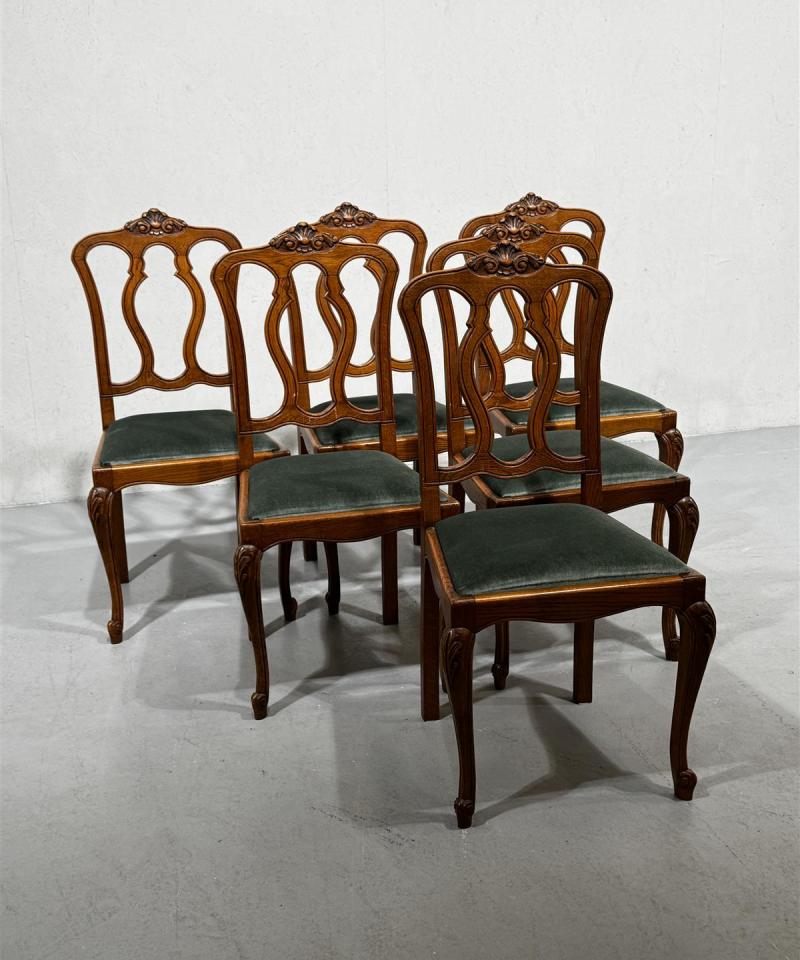 Rokokoo tuolit (6kpl) tammipuu