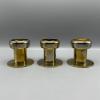 Vintage kynttilänjalat messinki (3 kpl)