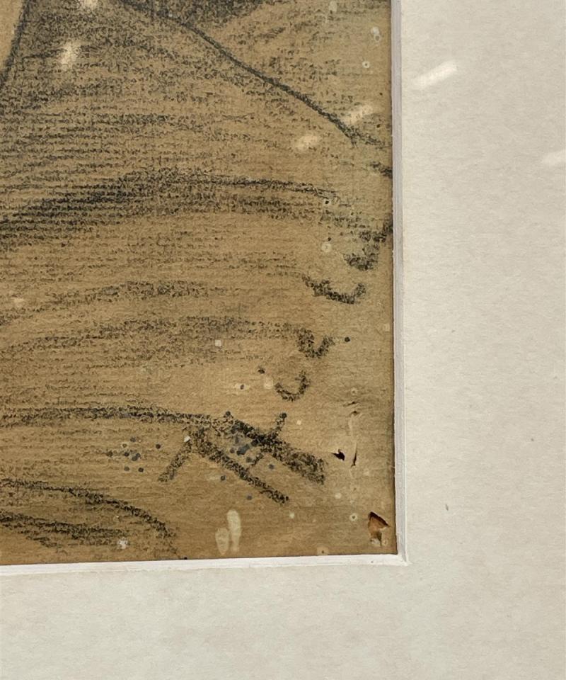 Taulu piirustus lapsesta, signeerattu