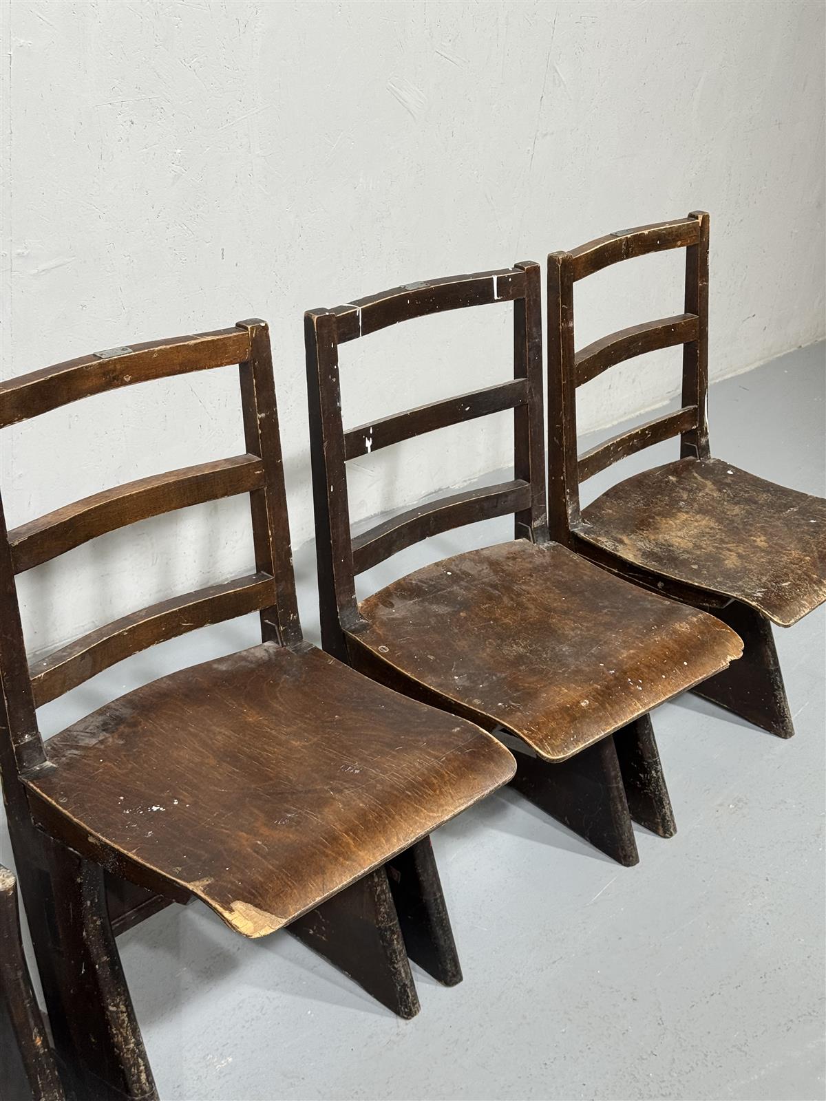 Carl Johan Boman tuolit puu ruskeat (4 kpl)