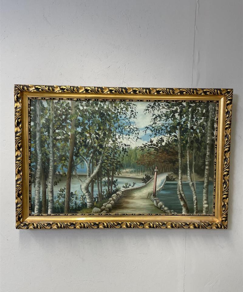 Taulu öljyväri kankaalle, JH