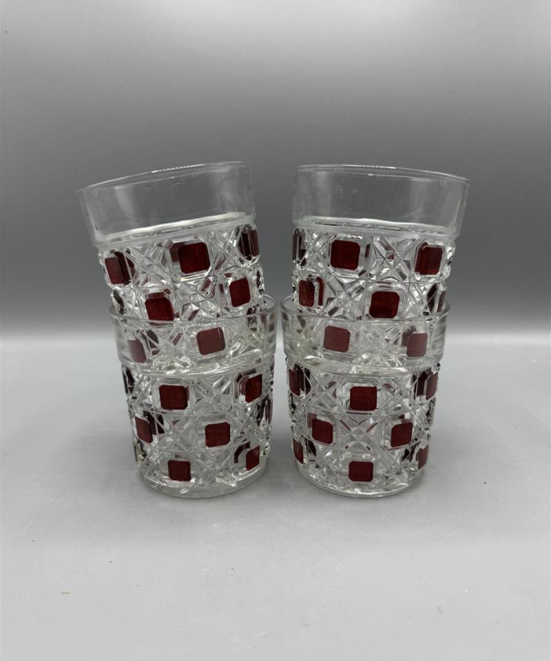 Vintage juomalasit (4 kpl) Ranska