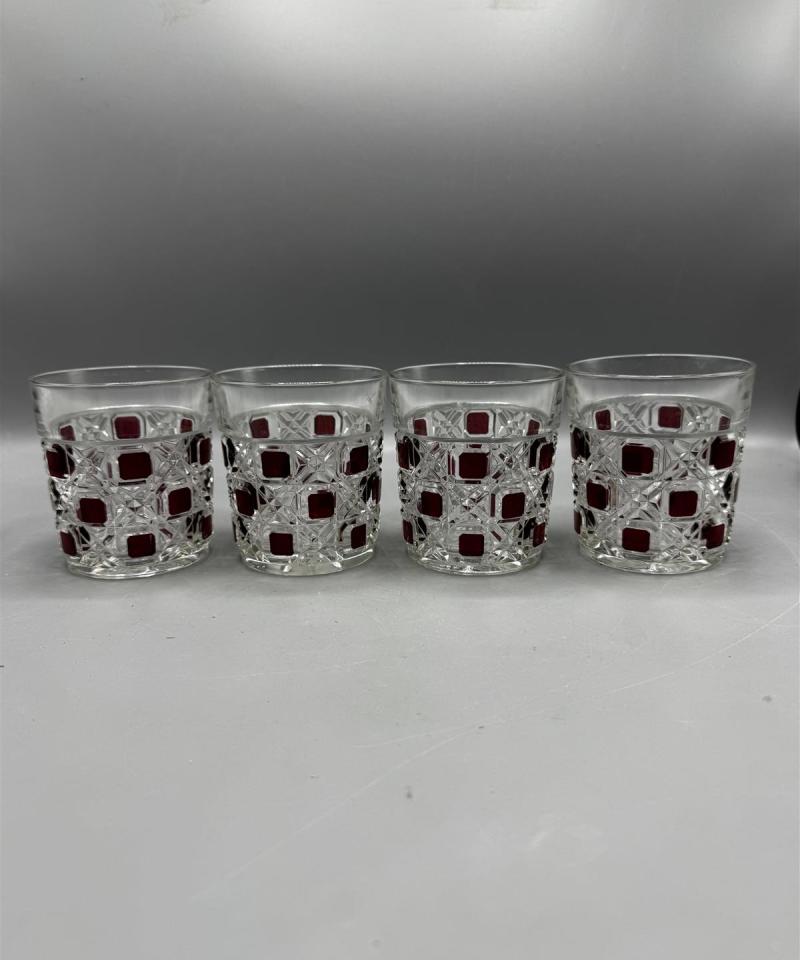 Vintage juomalasit (4 kpl) Ranska