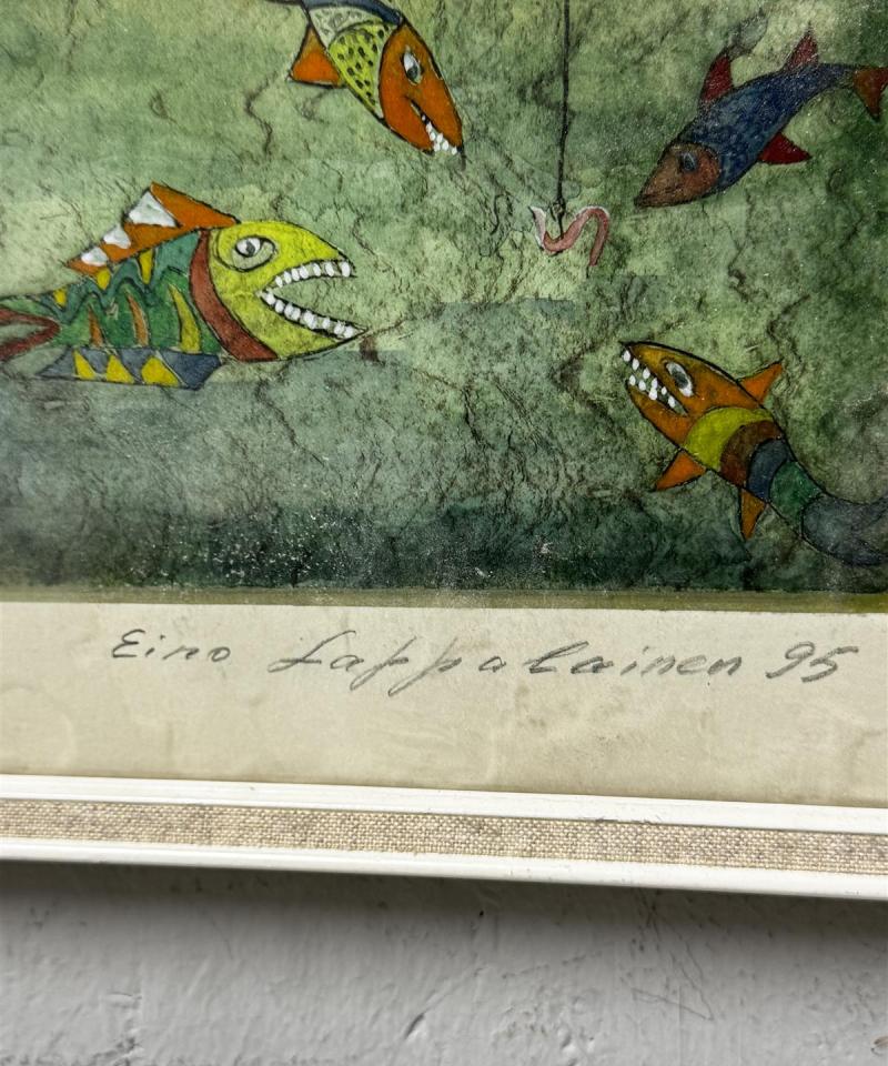 Taulu grafiikkateos Eino Lappalainen -95