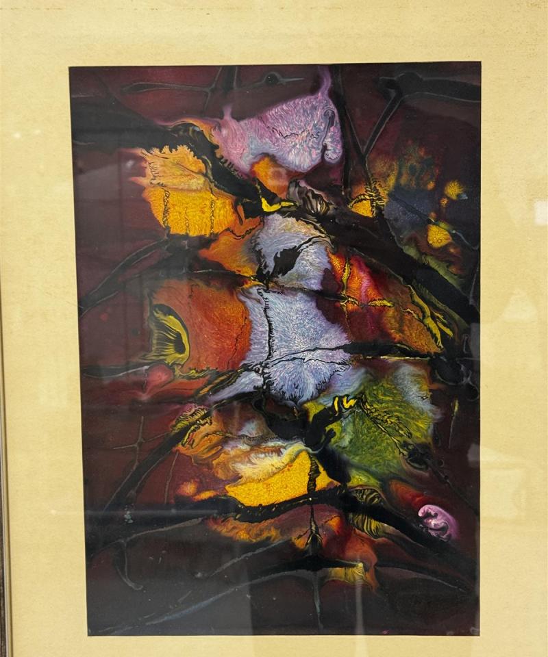 Taulu abstrakti maalaus signeeraamaton