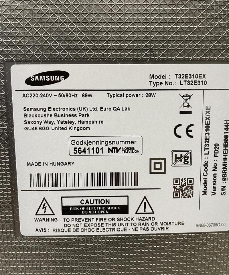 Samsung 32” Full HD T32E310EX televisio