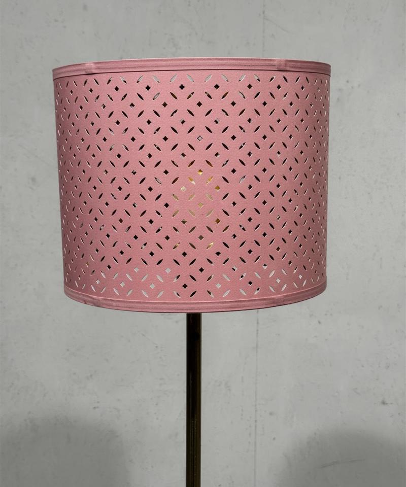 Ikea G1711 lattiavalaisin vaaleanpunainen varjostin