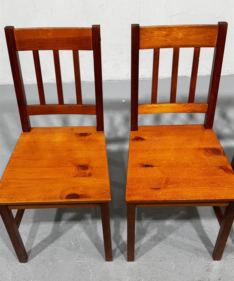 Talonpoikaistyyli tuolit ruskeat (4 kpl)