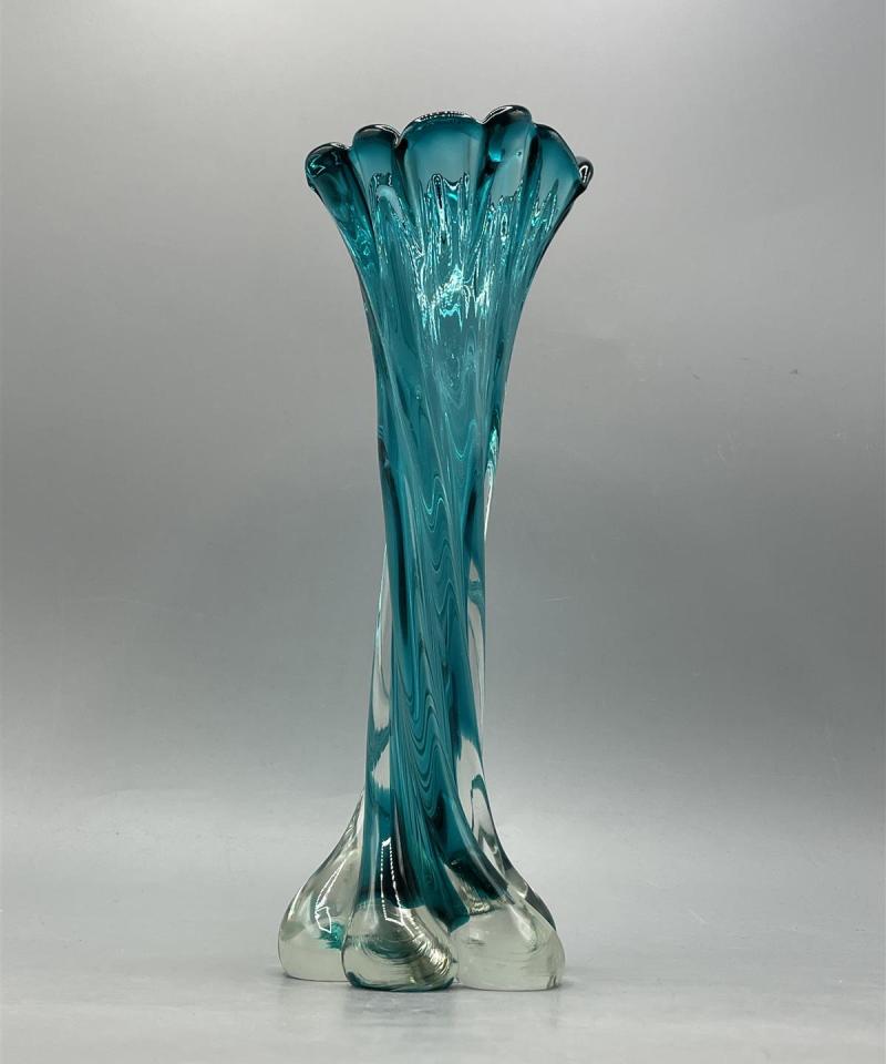 Retro lasimaljakko turkoosi