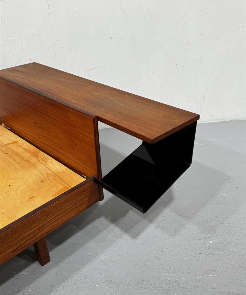 Vintage tiikki sänky 80x200 puu tasolla