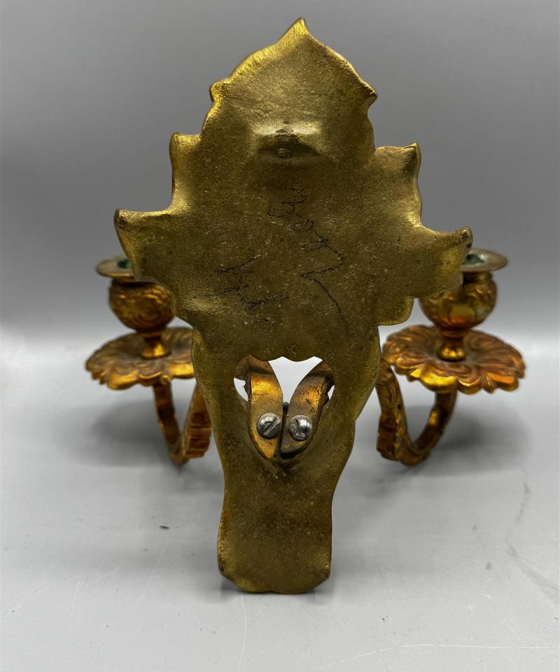 Vintage seinäkruunut, messinki