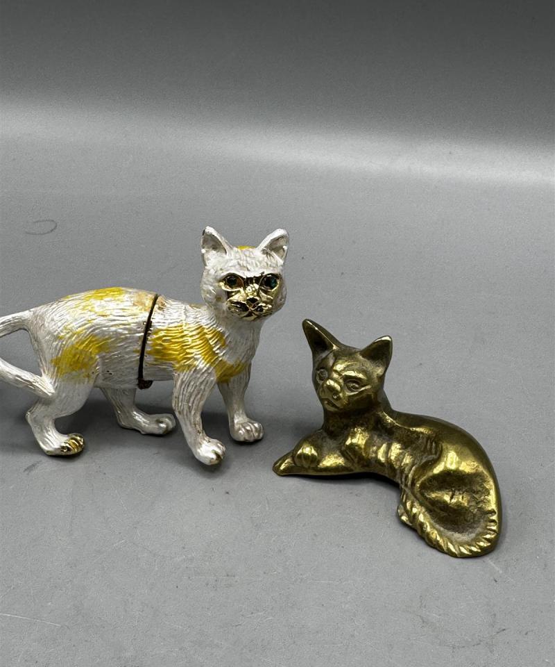 Vintage kissapatsaat metalli (3 kpl)