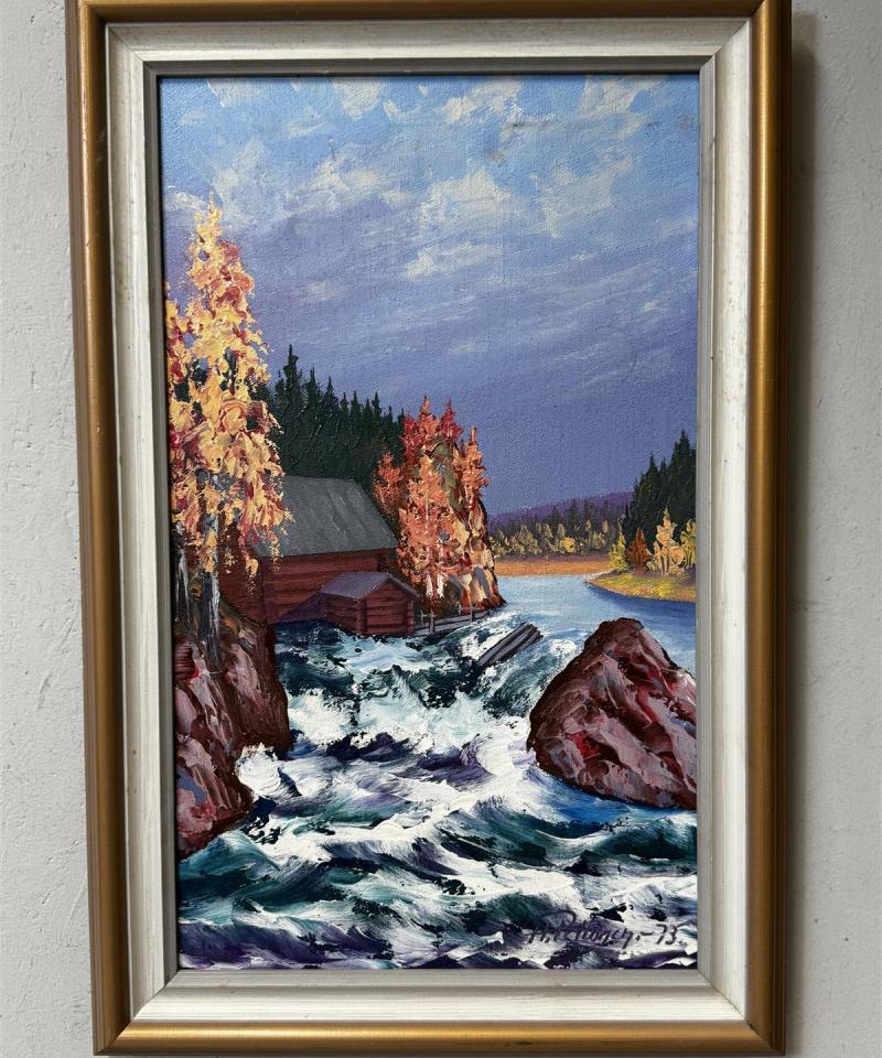 Taulu maisema H Peltonen -73