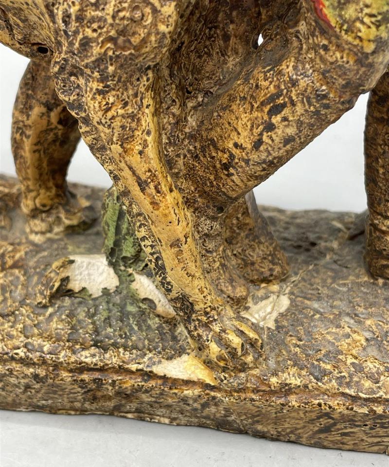 Keraaminen Figuuri Hevonen, nainen ja koira