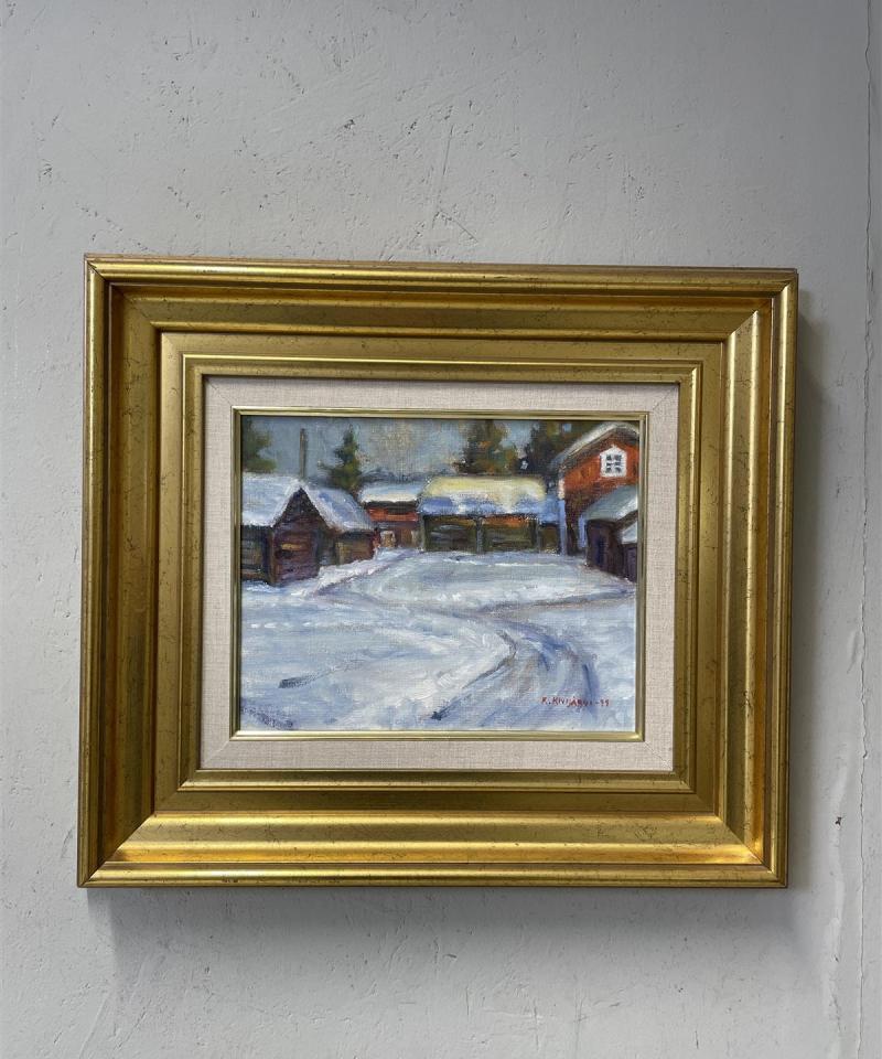 Taulu ”Aamu” öljyväri, Reijo Kivijärvi -99