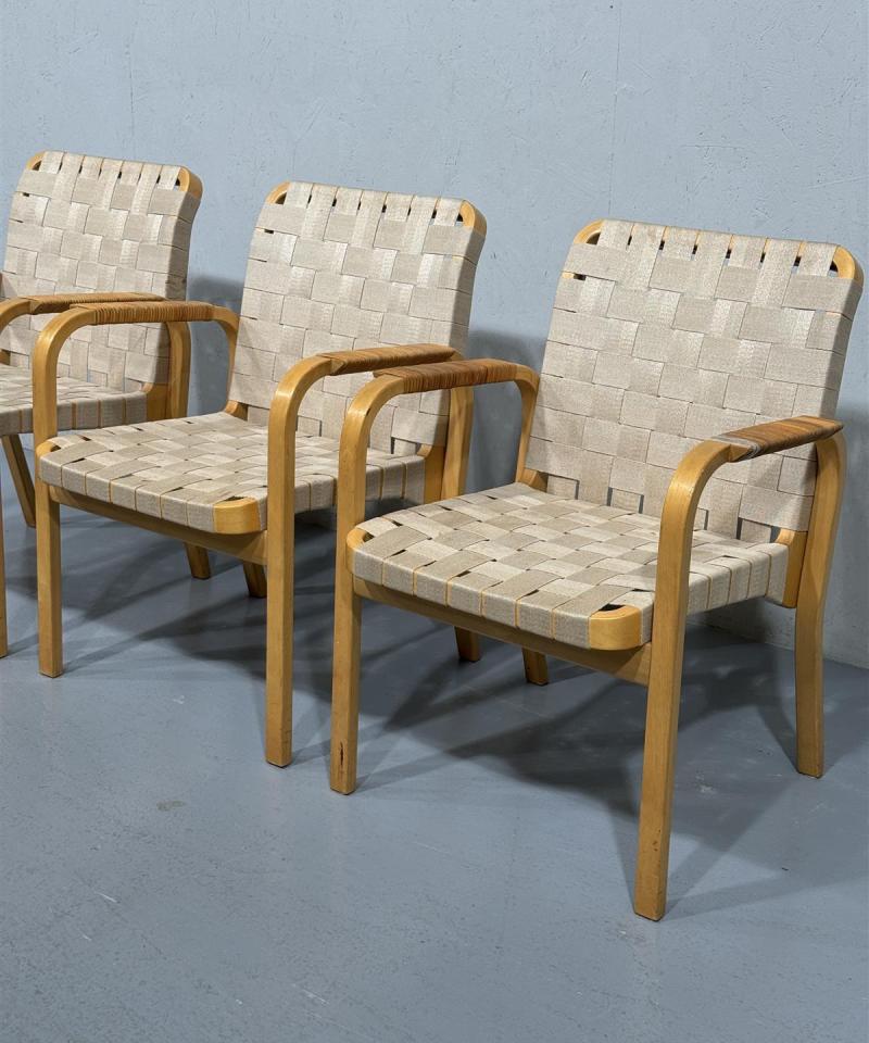 Artek Aalto 45 nojatuolit (3 kpl)