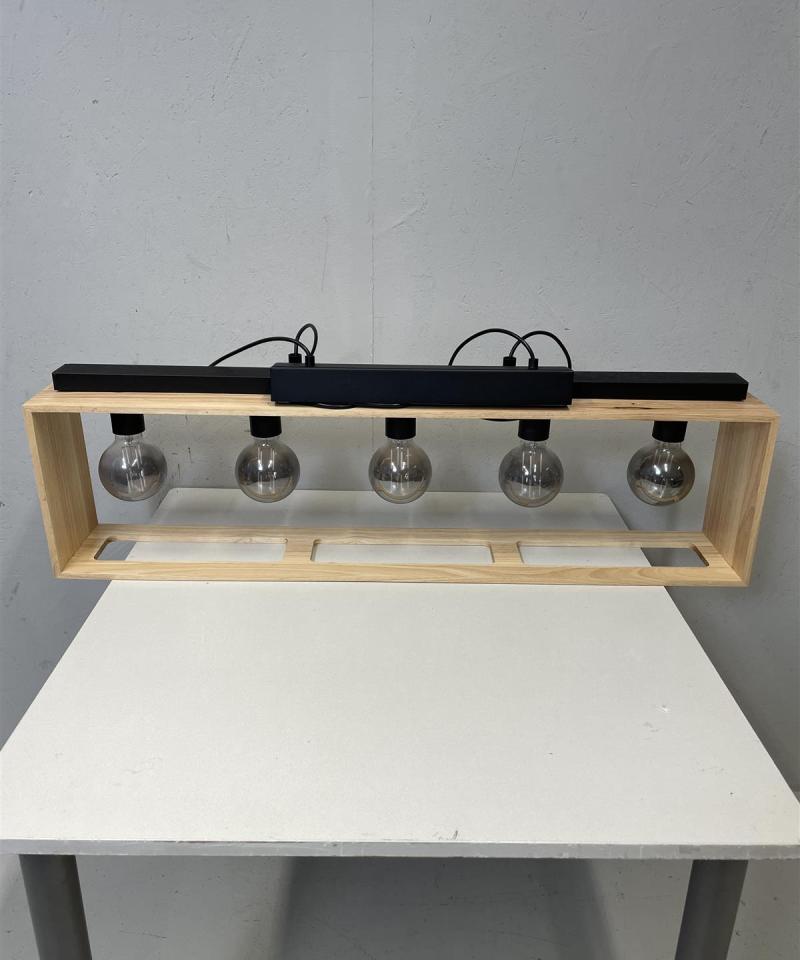 Eglo Moderni riippuvalaisin puu 5-valopistettä