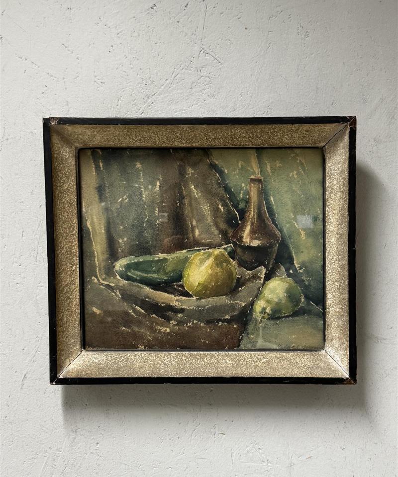 Taulu vesivärimaalaus asetelma Tyyne-Kerttu Virkki