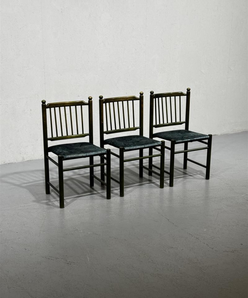 Retro 70-luku tuolit, vihreät (3 kpl)