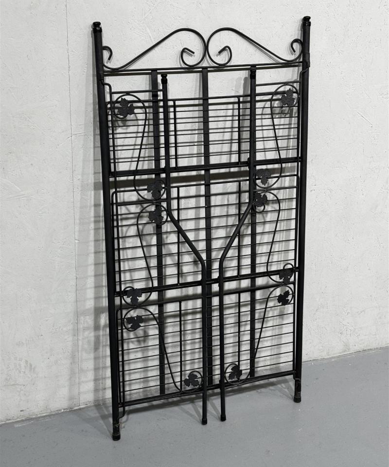 Metallihyllykkö taittuva musta