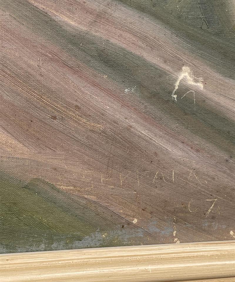 Taulu maisemamaalaus öljyväri, Seppälä